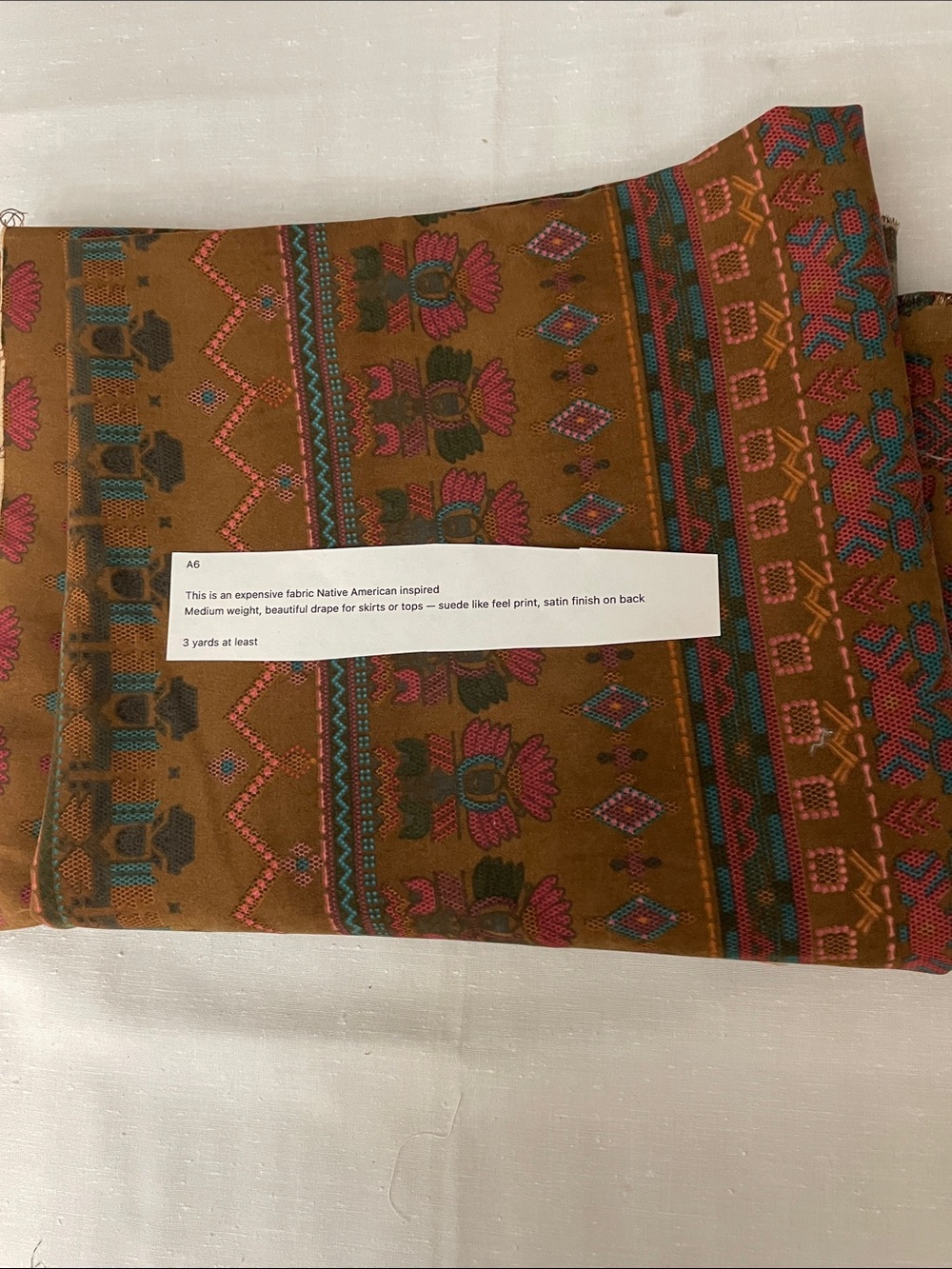4-5 LB NATIVE AMERICAN FABRIC BUNDLE • USABLE PIECES • CRAFT & SEWING